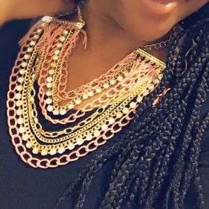 Necklace and earring set.